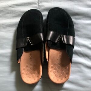 Vionic Black Slip-On mules